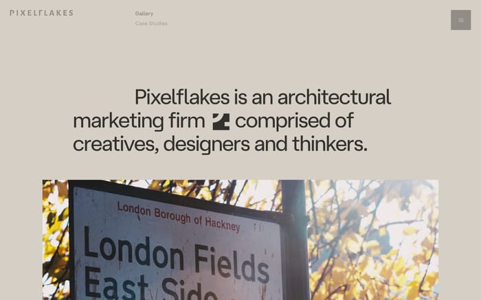 Pixelflakes website preview