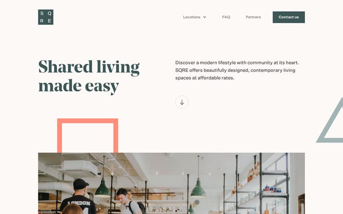 SQRE Living website preview
