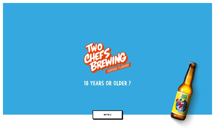 Two Chefs Brewing website preview