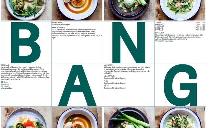 Bang website preview