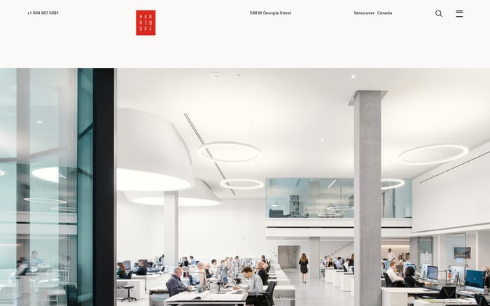 Henriquez Partners Architects website preview
