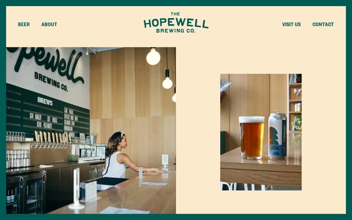 Hopewell Brewing Co. website preview