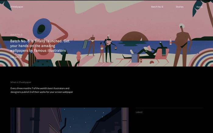 21wallpaper - Download curated wallpapers for you screen website preview