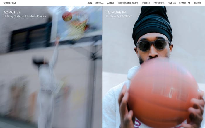 Article one website preview