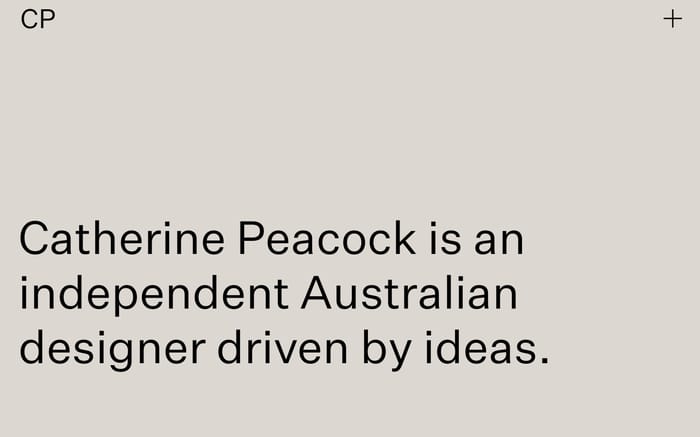 Catherine Peacock website preview