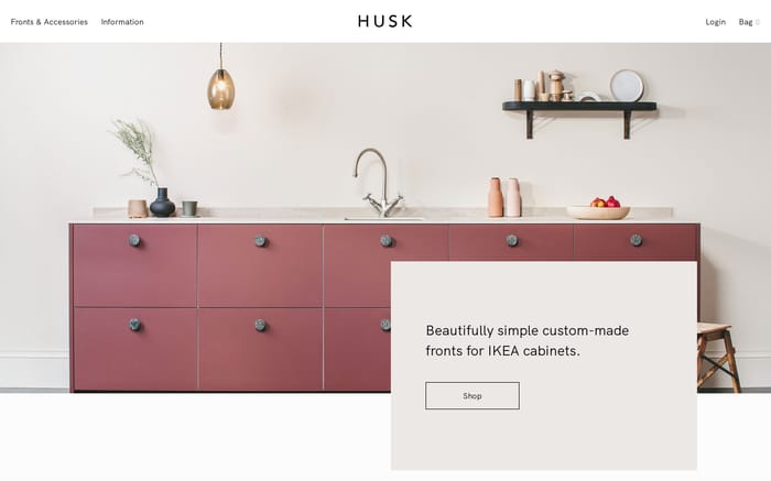 Husk website preview