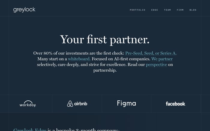 Greylock Partners website preview
