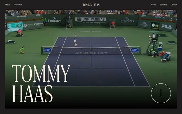Tommy Haas website preview