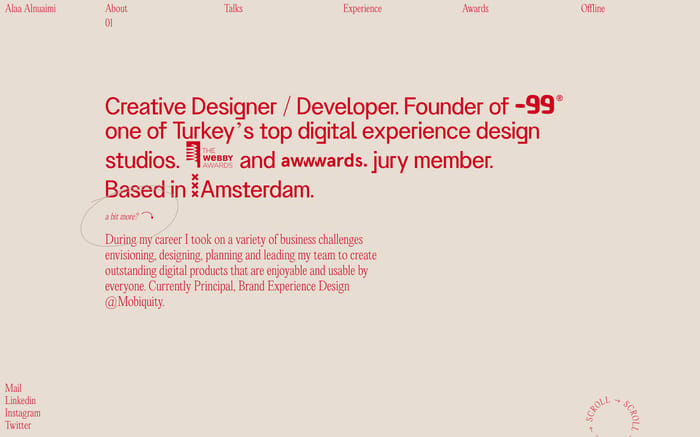 Alaa Alnuaimi website preview