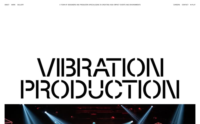 Vibration Production website preview