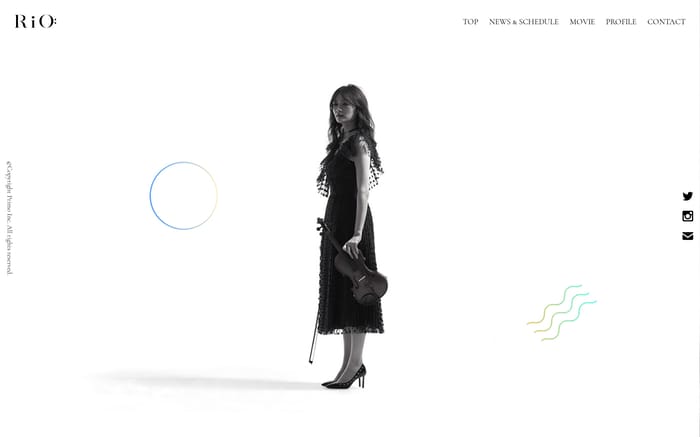 踊るバイオリニストRiO website preview