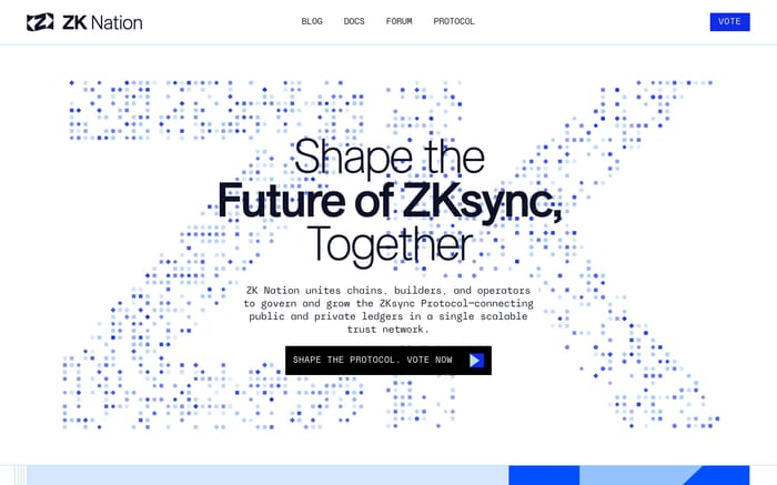 ZK Nation website preview