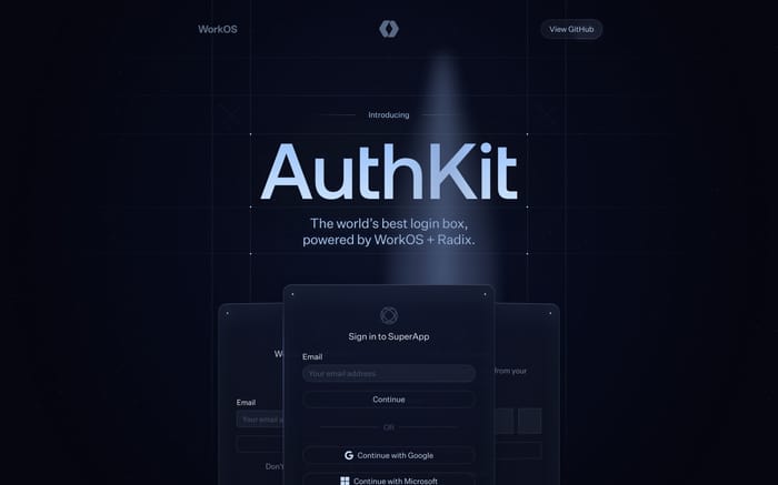 AuthKit website preview