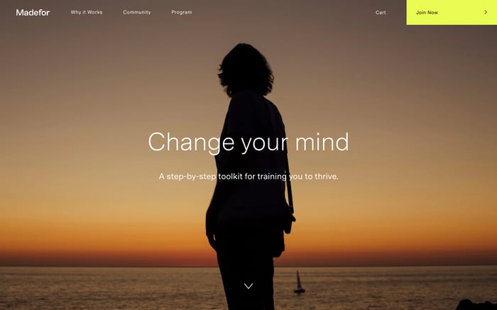 Madefor website preview