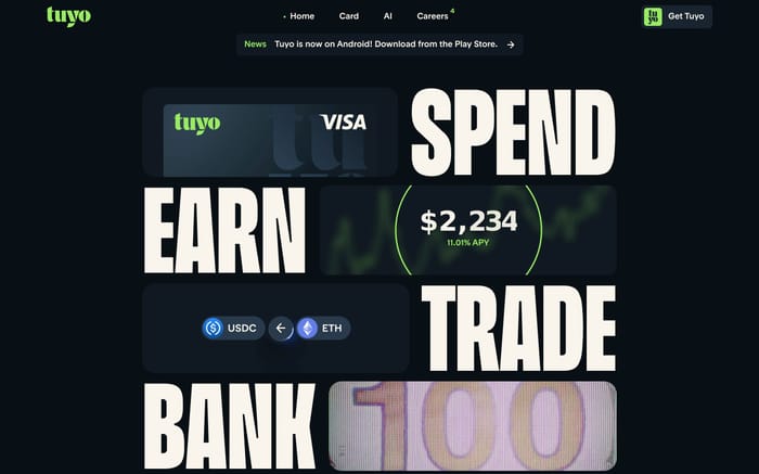 Tuyo website preview