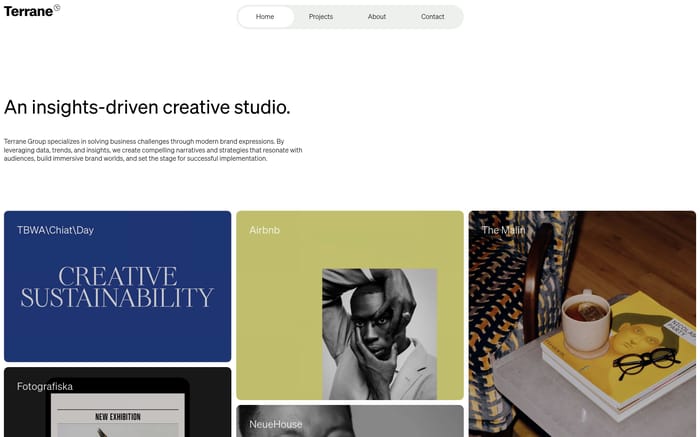Terrane website preview