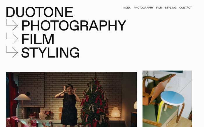 Duotone website preview