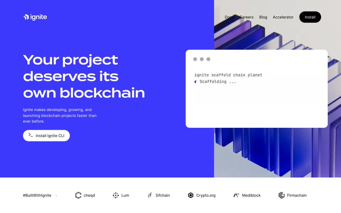Ignite website preview