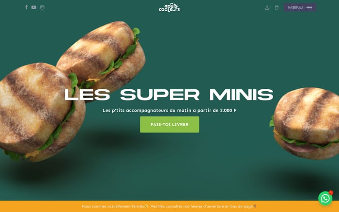 Goûts & Couleurs website preview