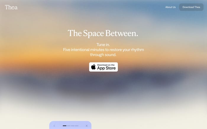 Thea website preview