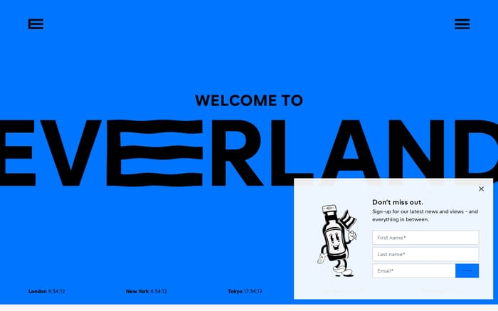 Everland website preview
