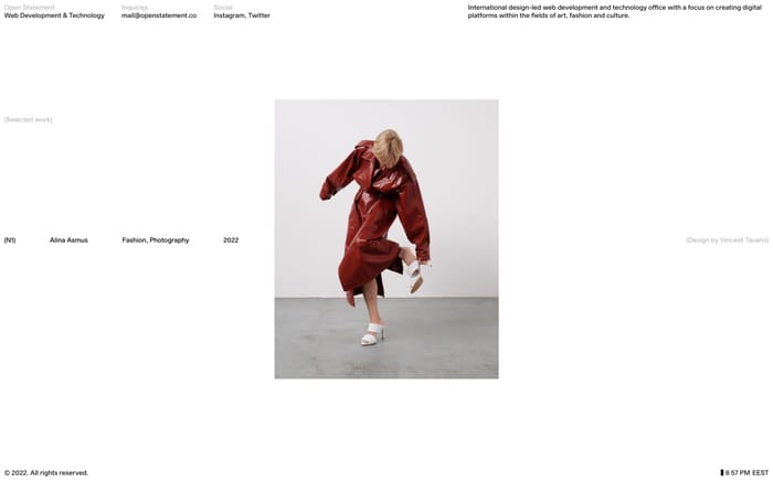 Open Statement website preview