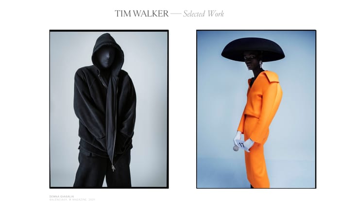 Tim Walker website preview
