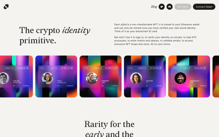 Pfpid website preview