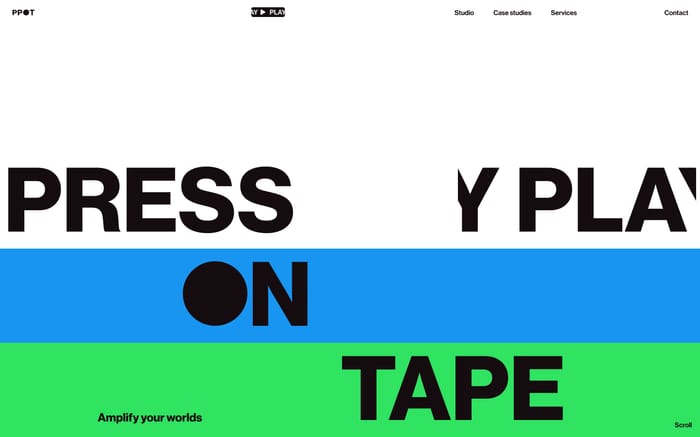 Press Play On Tape website preview