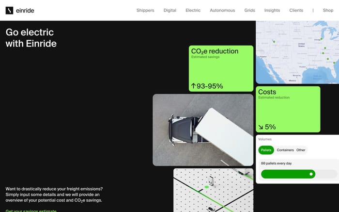Einride website preview