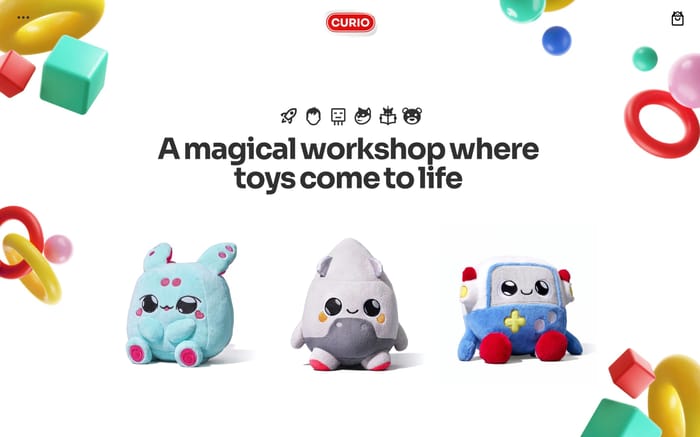 Curio website preview