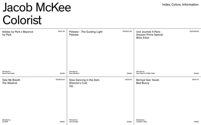 Jacob McKee website preview