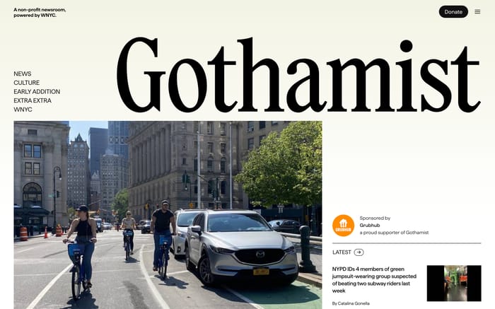 Gothamist website preview