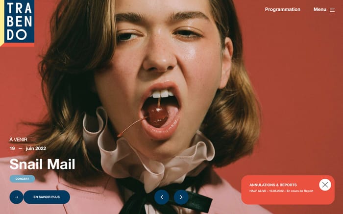 Le Trabendo website preview