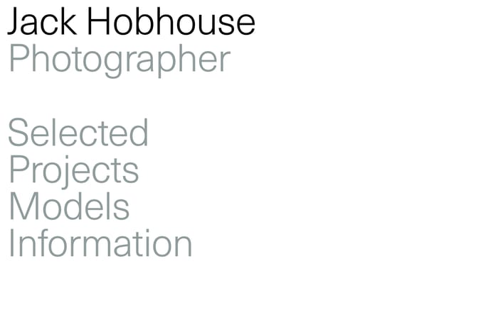 Jack Hobhouse website preview