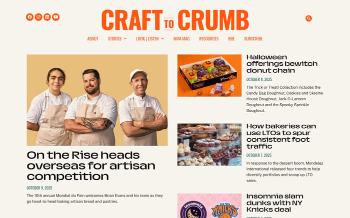 Craft to Crumb website preview