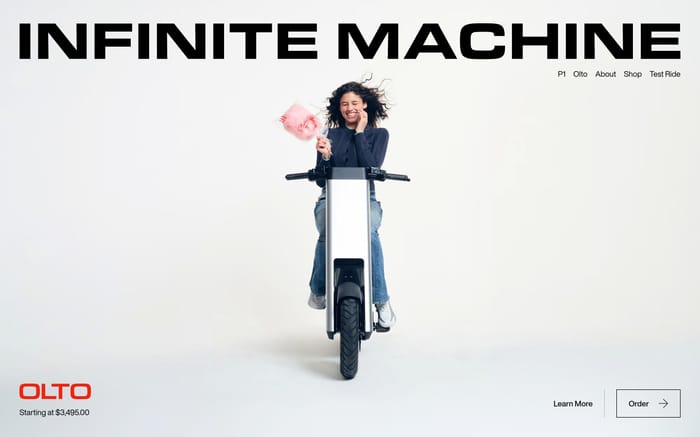 Infinite Machine website preview