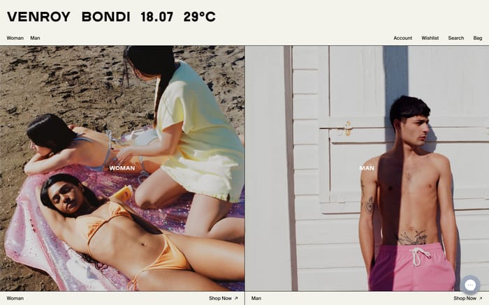 Venroy website preview