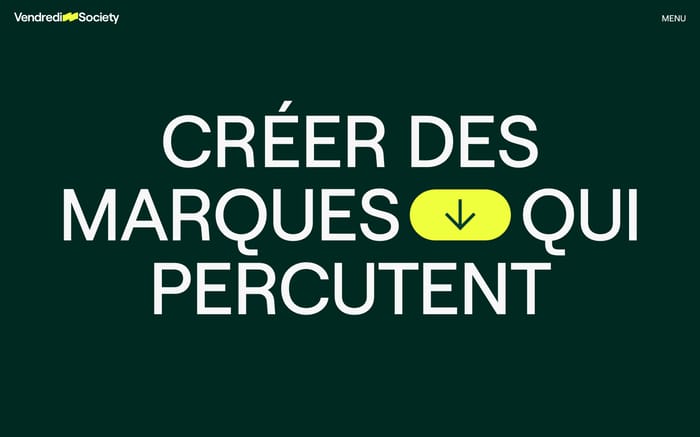 Vendredi Society website preview