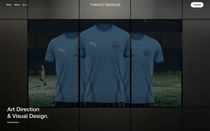 Thibault Baralon website preview