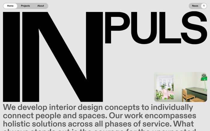 Inpuls website preview