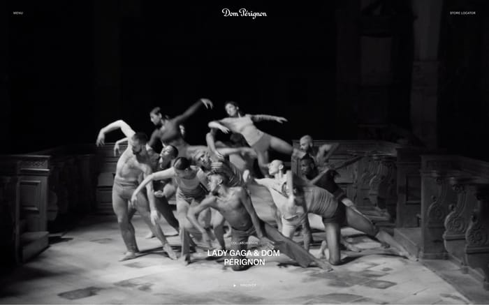 Lady Gaga & Dom Pérignon website preview