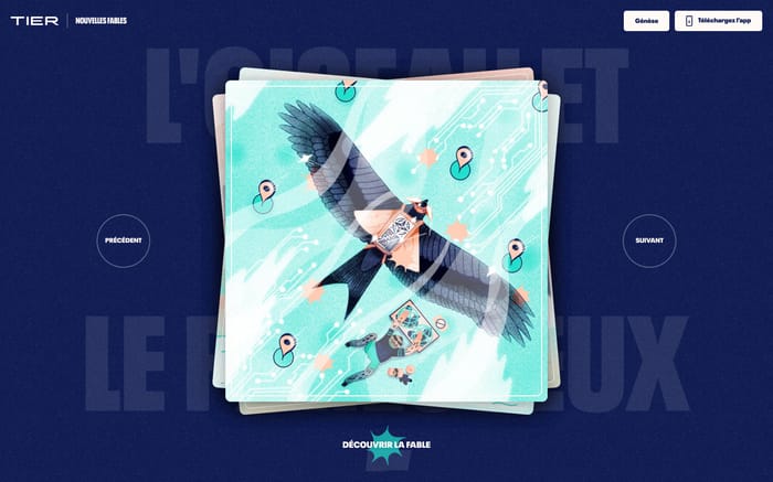 Nouvelles fables website preview