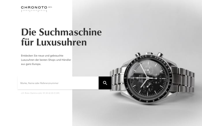 Chronoto - Luxusuhren vergleichen & kaufen website preview