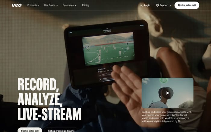 Veo website preview