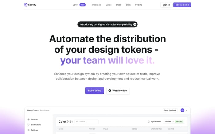 Specify website preview