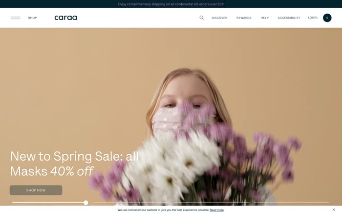 Caraa website preview