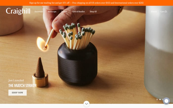Craighill website preview