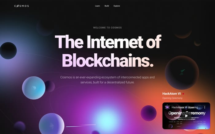 Cosmos website preview