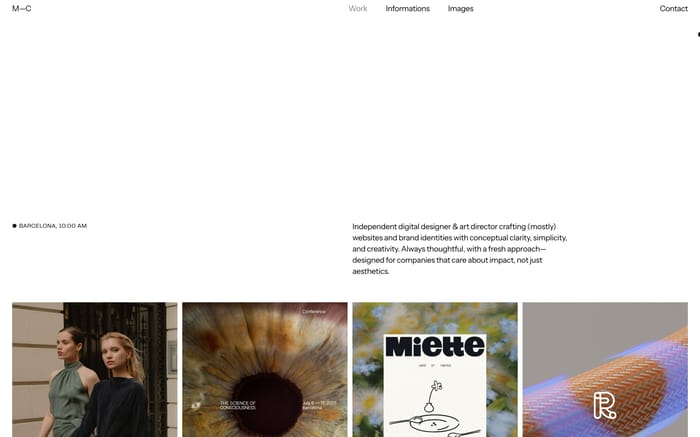 Marie Codina website preview
